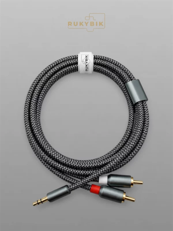 Аудио кабель AUX переходник на 2х RCA 2м