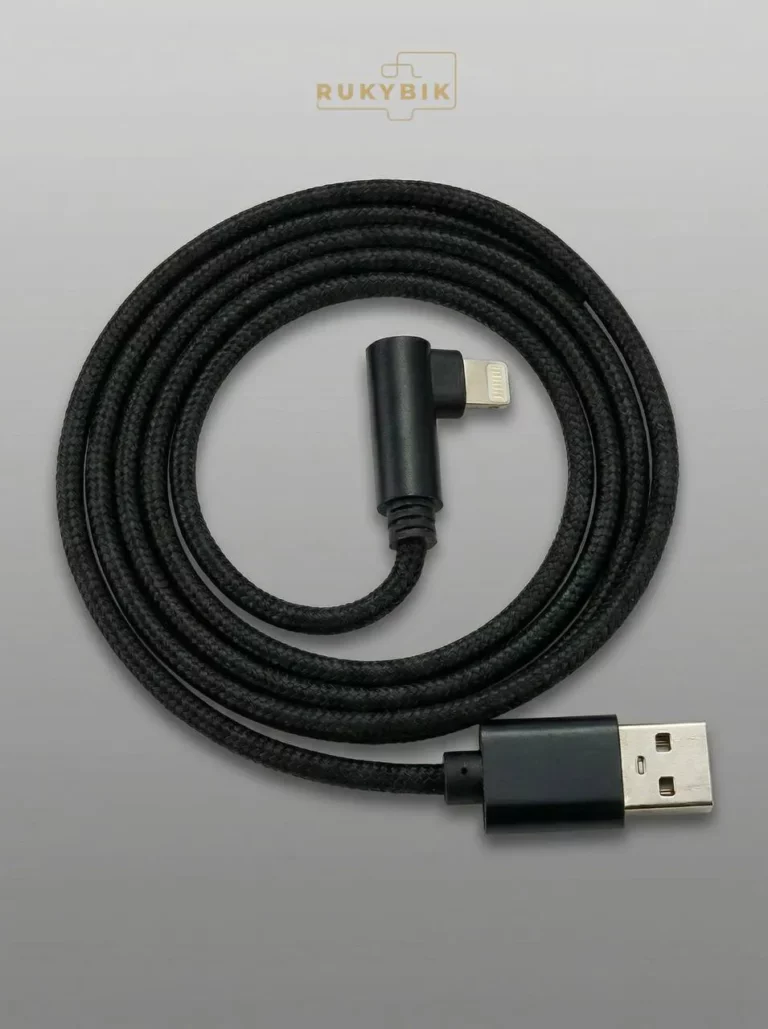 Кабель для iphone USB Lightning угловой