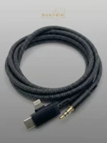 Кабель AUX 2 в 1 Lightning и Type-C