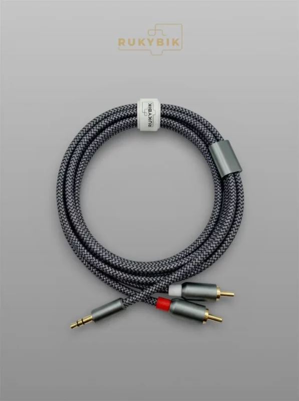 Аудио кабель AUX переходник на 2х RCA 2м