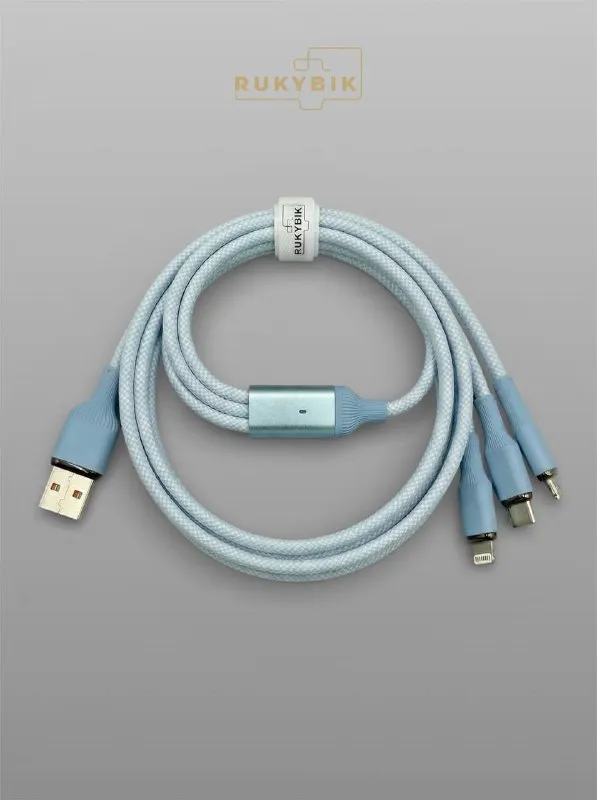 Кабель 3 в 1 для быстрой зарядки USB