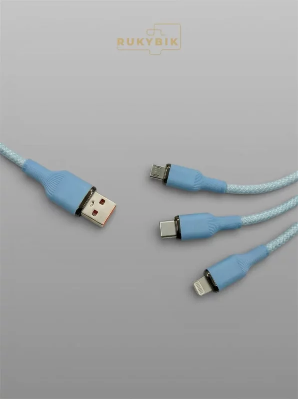 Кабель 3 в 1 для быстрой зарядки USB