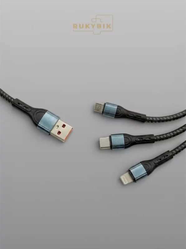 Кабель 3 в 1 для быстрой зарядки USB