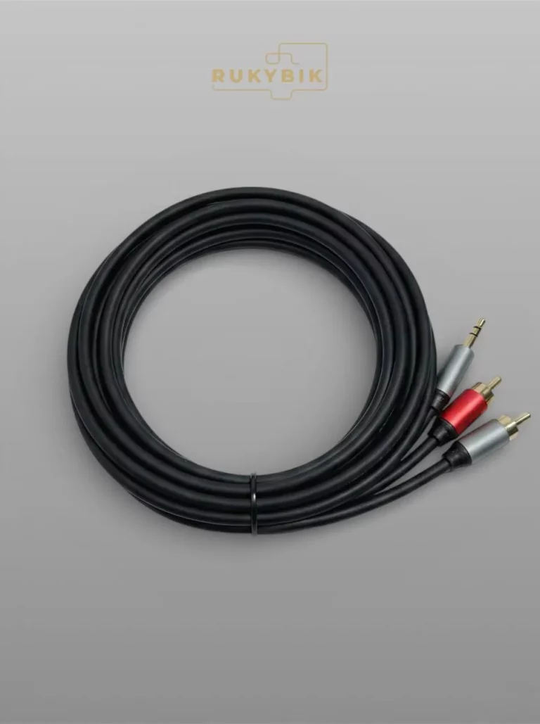 Аудио кабель AUX переходник на 2х RCA 2м