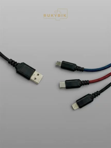 Кабель 3 в 1 для быстрой зарядки USB