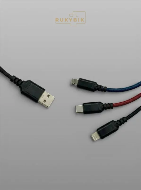 Кабель 3 в 1 для быстрой зарядки USB