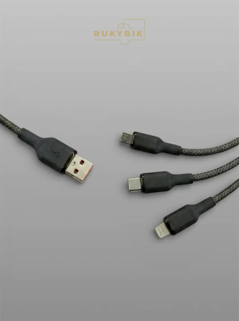 Кабель 3в1 для быстрой зарядки USB
