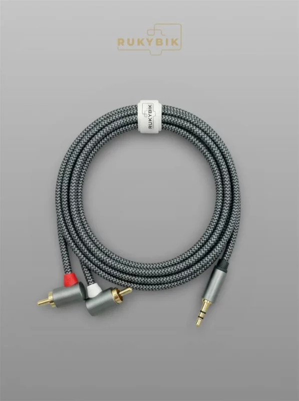 Аудио кабель AUX переходник на 2х RCA 2м