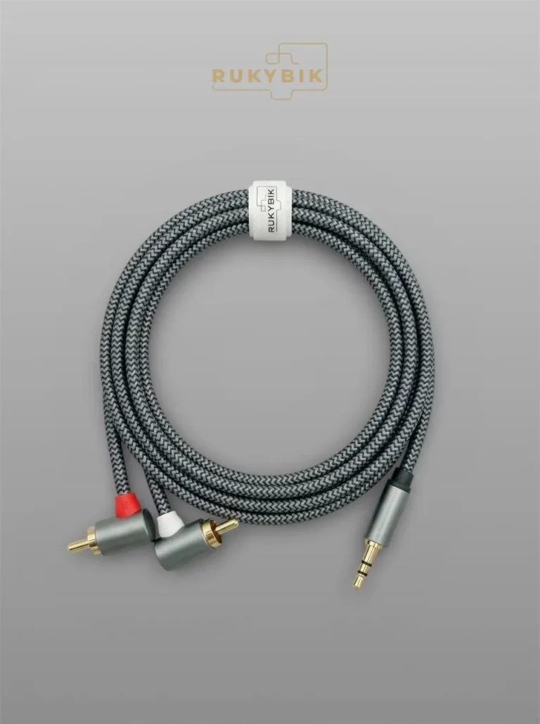 Аудио кабель AUX переходник на 2х RCA 2м