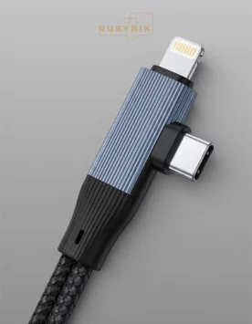 Аудио кабель AUX Type-C 2 в 1 - переходник Lightning - Type-C зарядный