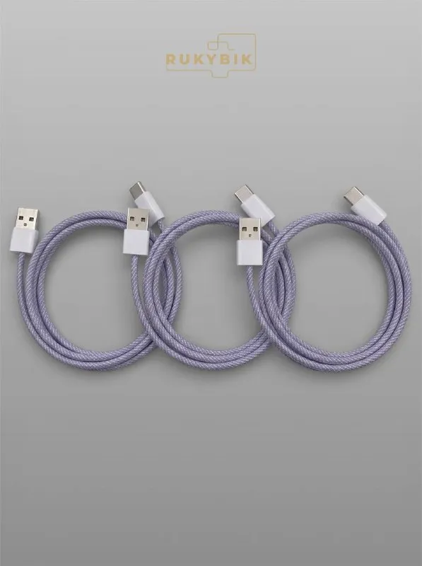 Кабель Type-c быстрая зарядка телефона USB набор 3 шт.