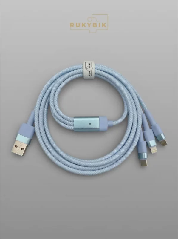 Кабель 3 в 1 для быстрой зарядки телефона USB