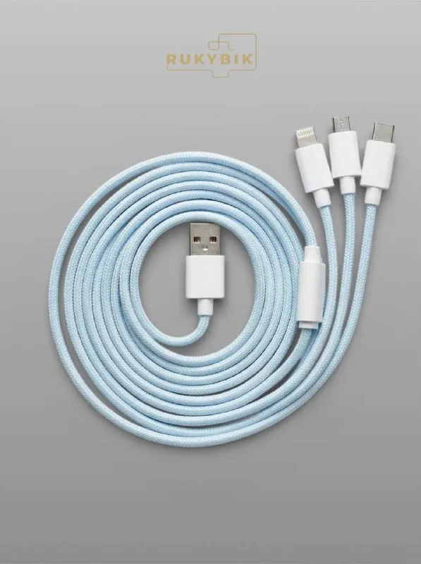 Кабель 3 в 1 для быстрой зарядки USB