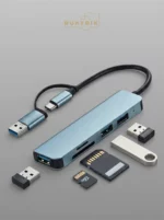 Переходник USB type-c HUB 5 в 1 — изображение 2
