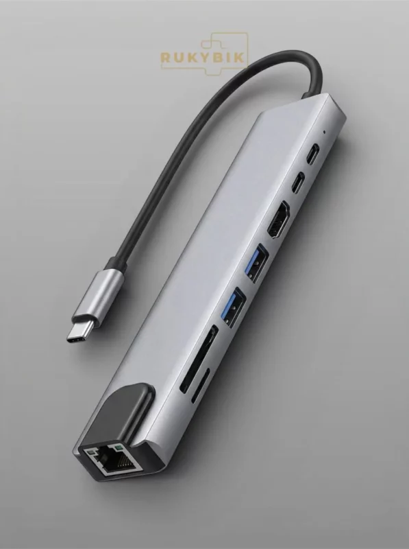 USB hub разветвитель переходник type-c 8 в 1 HDMI
