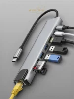 USB hub разветвитель переходник type-c 8 в 1 HDMI