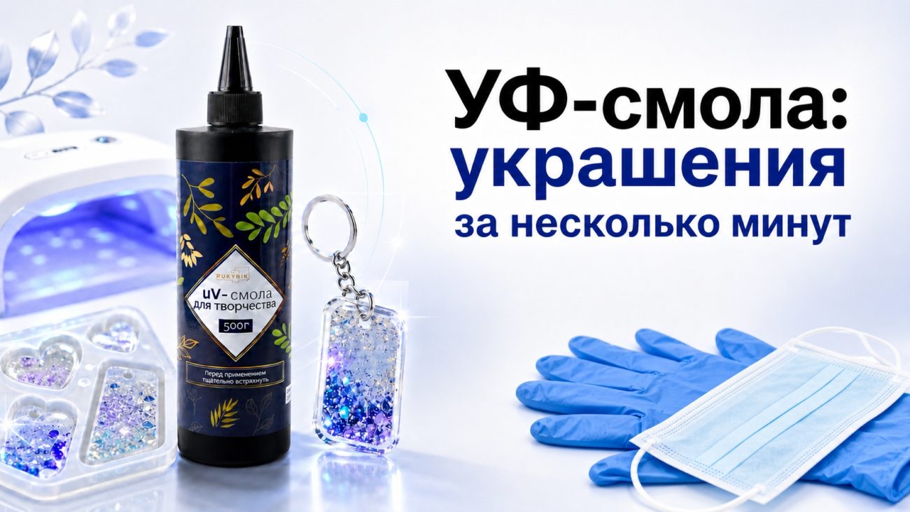 УФ-смола: быстрое создание украшений без опыта